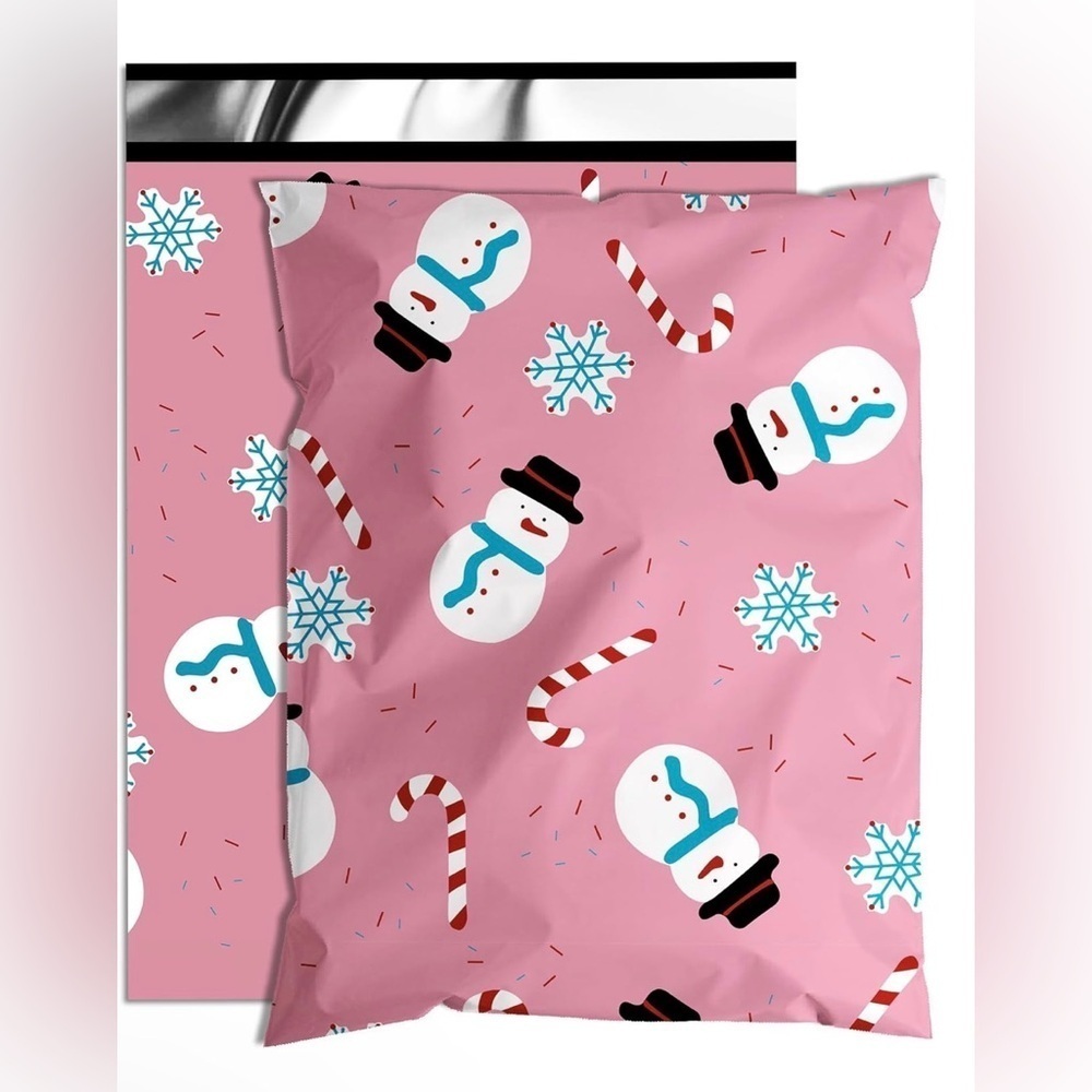 Christmas Snowmen Polymailer Bags 10pc 10x13in